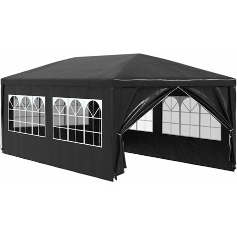 Tente de réception,Tonnelle de Jardin,Chapiteau,Barnum 3 x 6 m Anthracite XZZ69732