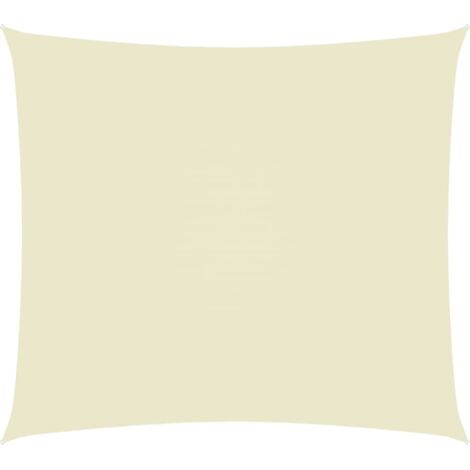 Voile de parasol,Voile d'ombrage pour Jardin Balcon en Tissu Oxford rectangulaire 6x7 m Crème -99998 (1/5)