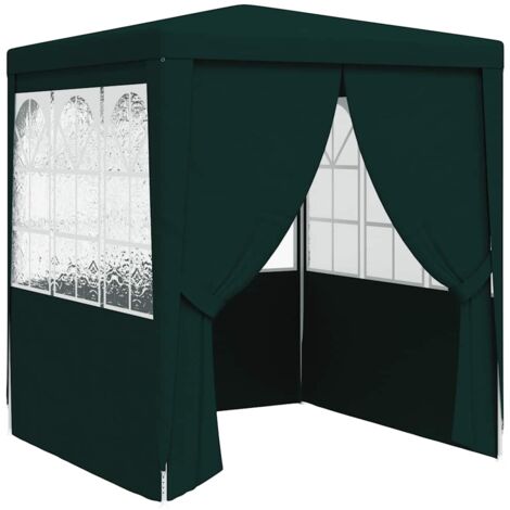 Tente de réception,Tonnelle de Jardin,Chapiteau,Barnum avec parois latérales 2,5x2,5 m Vert 90 g/m² XZZ71763 (1/5)