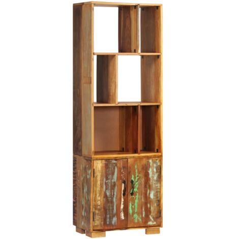 Bibliothèque Étagères de livres Meuble de Rangement 60x35x180 cm Bois de récupération solide BZREH2072049 (1/5)
