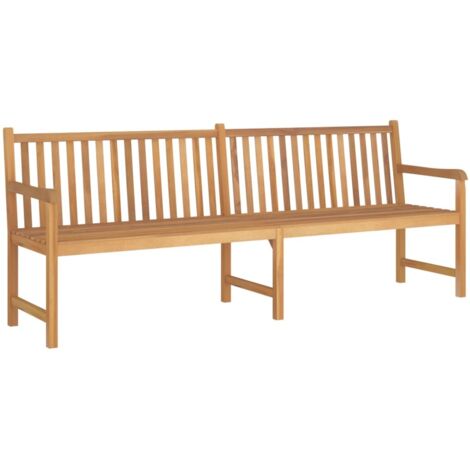 Banc de jardin Banquette de jardin Siège/Chaise de jardin 228 cm Bois de teck solide BTEB33409 (1/5)