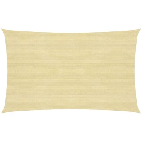 Voile d'ombrage,Voile parasol/Auvent pour Jardin Balcon en 160 g/m² Beige 2x4,5 m PEHD -76833 (1/5)