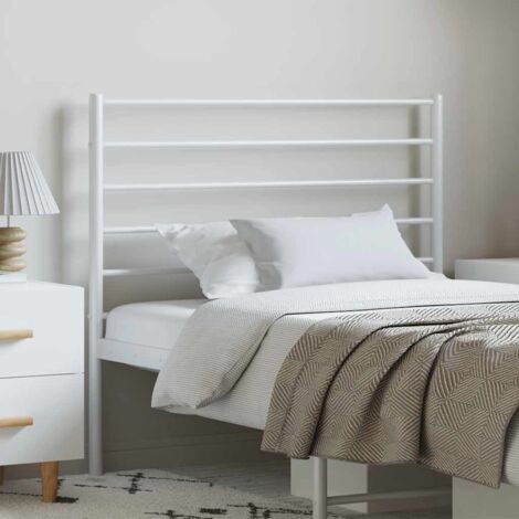 Tête de lit pour Lit adulte，Design industriel，Panneau de lit，Décoration murale métal blanc 100 cm XZZ69595 (1/5)