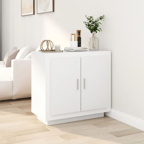 Buffet，Bahut， Meuble de Rangement pour Salon, Salle à Manger Blanc 80x40x75 cm Bois d'ingénierie, Armoire de Rangement FBV46789 (1/5)