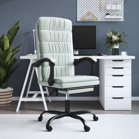 Chaise de Bureau Ergonomique,Fauteuil inclinable de bureau, Chaise Gaming Gris clair Velours FNNF636028 MaisonChic (1/5)