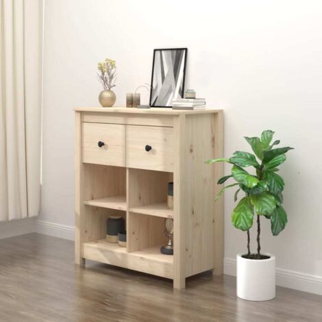Buffet,Bahut, Meuble de Rangement 70x35x80 cm Bois massif de pin,Armoire de Rangement FBV40353 (1/5)