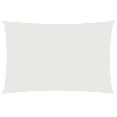 Voile de parasol - Voile d'Ombrage - Toile d'ombrage - Ecran Solaire de Jardin - Tissu Oxford rectangulaire 2x4 m Blanc HNDX608030 (1/5)