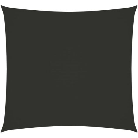 Voile de parasol,Voile d'ombrage pour Jardin Balcon en Tissu Oxford carré 2,5x2,5 m Anthracite -17232 (1/5)