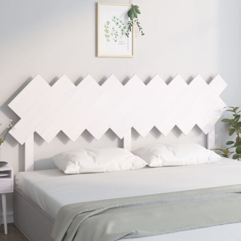 Tête de lit,Panneau de lit,Pour Lit adulte,Design industriel Blanc 178x3x80,5 cm Bois massif de pin XZZ16623 (1/5)