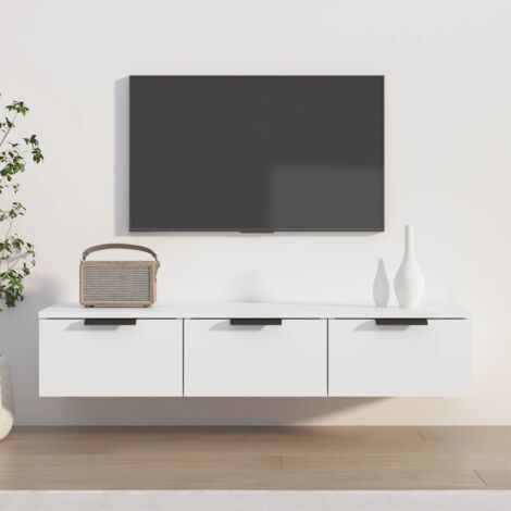 Armoire murale Armoire de rangement Armoire suspendue Blanc 102x30x20 cm Bois d'ingénierie RTJEX909670 (1/5)