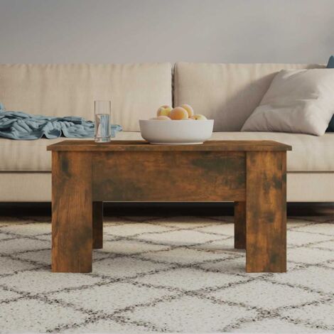 Table basse, Table de Salon, Table d'appoint Chêne fumé 79x49x41 cm Bois d'ingénierie XZZ61748649 (1/5)