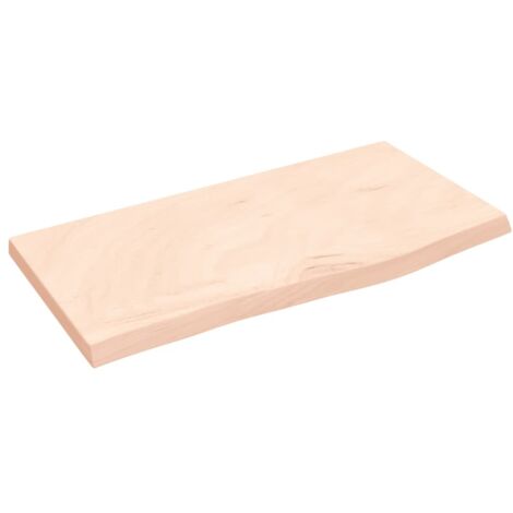 Étagère murale  Étagère suspendue  Etagères Flottantes 60x30x4 cm bois de chêne massif non traité BRZH968103 (1/4)