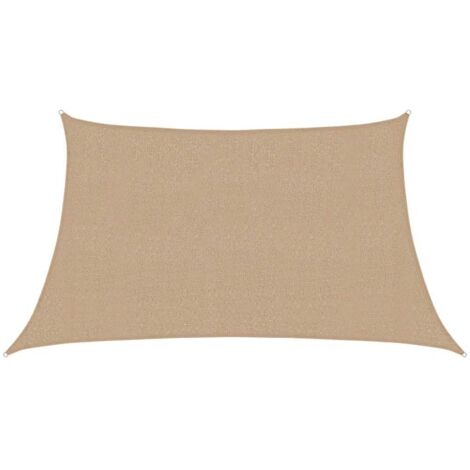 Voile d'ombrage - Toile d'ombrage - Auvent Imperméable - UV Protection pour Jardin Terrasse - 160 g/m² Taupe 3/4x2 m PEHD XDNXN72692 (1/5)