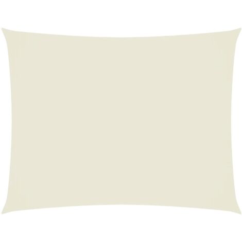 Voile de parasol - Voile d'Ombrage - Toile d'ombrage - Ecran Solaire de Jardin - Tissu Oxford rectangulaire 2,5x3,5 m Crème HNDX517813 (1/5)