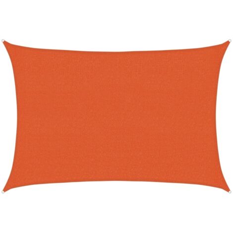 Voile d'ombrage - Toile d'ombrage - Auvent Imperméable - UV Protection pour Jardin Terrasse - 160 g/m² Orange 2,5x4 m PEHD XDNXN71431 (1/5)