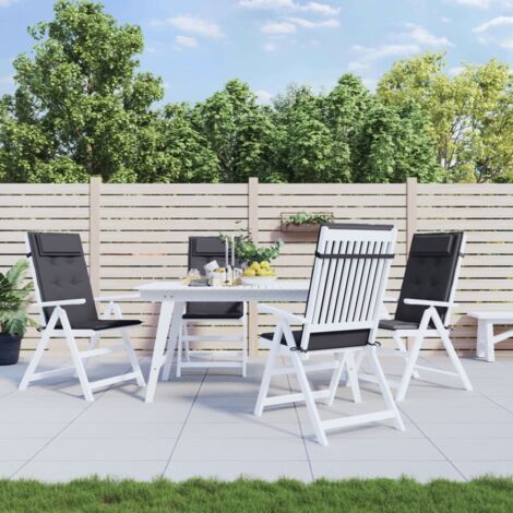 Coussins de chaise,Rembourrés pour chaise à dossier haut lot de 4 anthracite BGT35349 (1/5)