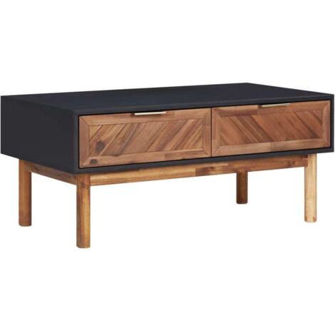 Table basse, Table d'appoint, Table de Salon 90x50x40 cm Bois d'acacia massif et MDF XZZ90774314 (1/5)