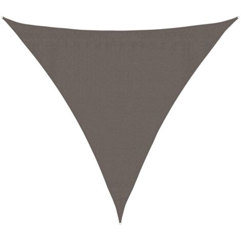 Parasol, Parasol de jardin pour balcon, terrasse, piscine, Parasol d'extérieur en PEHD triangulaire 3,6 x 3,6 x 3,6 m Anthracite HNDX608122 (1/4)