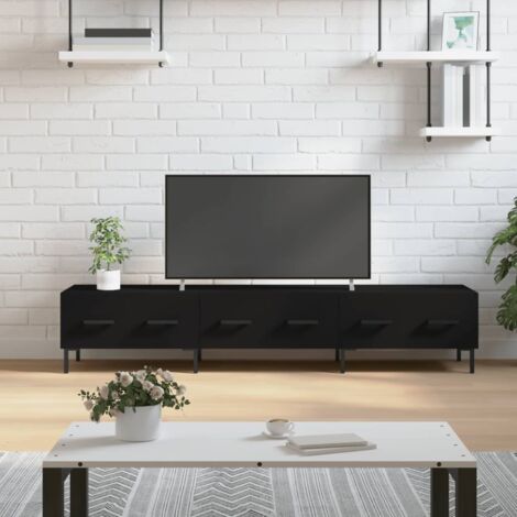 Meuble TV，Meuble de Rangement，Banc TV Moderne noir 150x36x30 cm bois d'ingénierie XZZZ733387 (1/5)