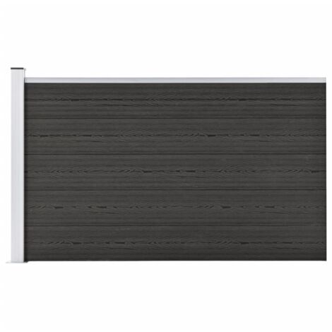 Clôture de jardin,Barrière de jardin,Portail de jardin WPC 175x105 cm Gris CNENE844299 (1/5)
