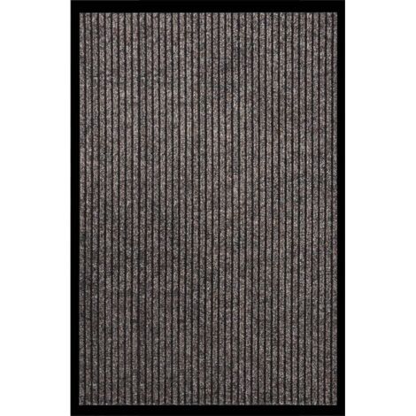 Paillasson,Tapis d'entrée,Tapis de Porte Intérieur et Extérieur rayé Beige 80x120 cm VDVM622301 (1/5)