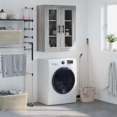Armoire murale  Meuble de rangement  Armoire suspendue sonoma gris 69,5x34x90 cm XZZZ423207 (1/5)