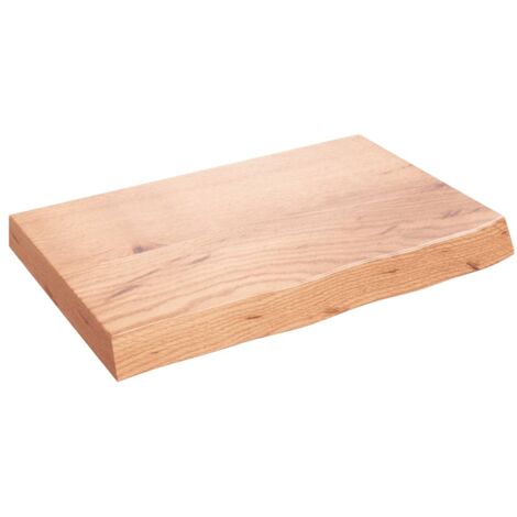 Étagère murale Étagères Murales Flottantes de Rangement marron clair 60x40x6 cm bois chêne massif traité BRZH603594 (1/4)