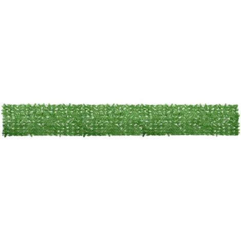 Écran de balcon,Brise Vue de terrasse,Toile de Balcon avec feuilles vert 600x75 cm VDVM734598 (1/4)