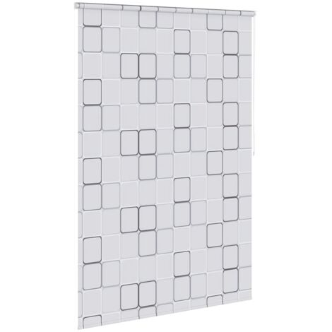 Store roulant,Rideau occultant de douche 160x240 cm Carré VDVM649074 (1/5)