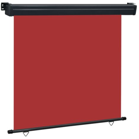 Auvent Marquise latéral de balcon, Store Banne pour Jardin Balcon Terrasse, 170x250 cm Rouge OIB4758E (1/5)