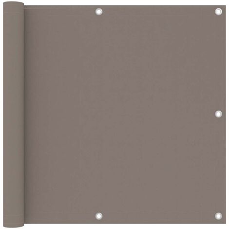 Écran de balcon,Brise Vue de terrasse,Toile de Balcon Taupe 90x300 cm Tissu Oxford VDVM107340 (1/5)