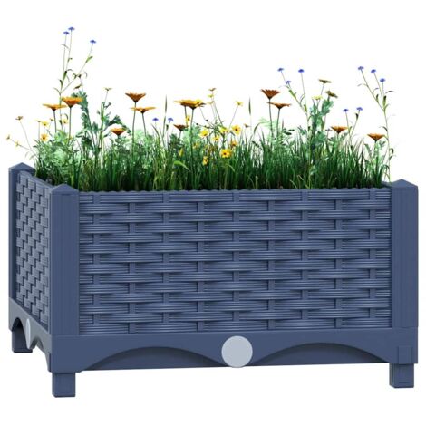 Jardinière,Lit surélevé,Pot de Fleurs 40x40x23 cm Polypropylène XZZZ981481 (1/5)
