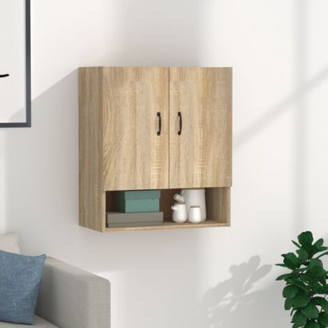 Armoire murale, Meuble Haut, Armoire Etagère de rangement Chêne sonoma 60x31x70 cm Bois d'ingénierie HYB78965 (1/5)