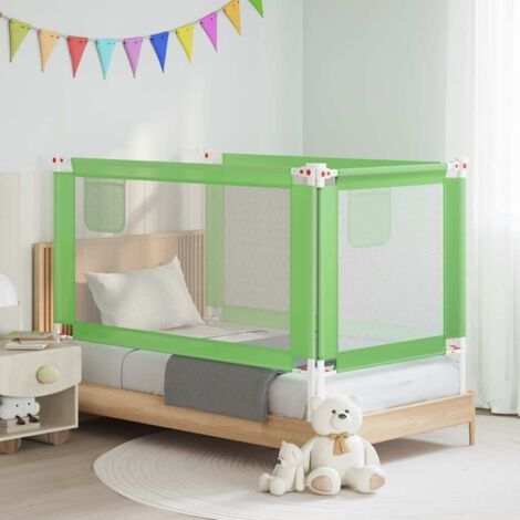 Barrière de sécurité de lit d'enfant,Barrière anti-chute pour lit,Garde-corps pour lit Vert 150x25 cm Tissu XZZZ808188
