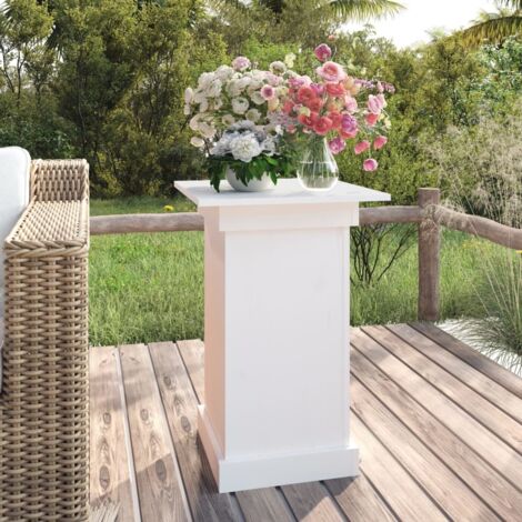 Support à fleurs,Étagère à Fleurs,Banc à Fleurs Blanc 40x40x60 cm Bois de pin solide VDVM329278 (1/5)