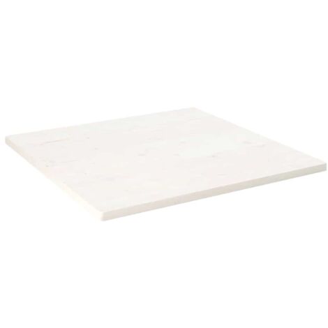 Dessus de table Plateau De Table Plan de travail blanc 70x70x2,5 cm bois de pin massif BZTHBS506692 (1/5)