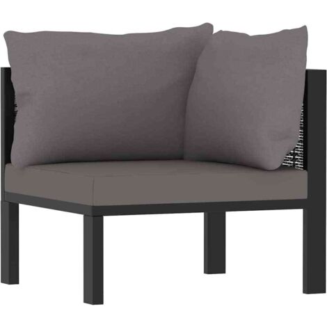 Canapé d'angle sectionnel，Banquette pour Salon，Sofa D'Angle avec accoudoir gauche Résine tressée MEMV130818 (1/5)