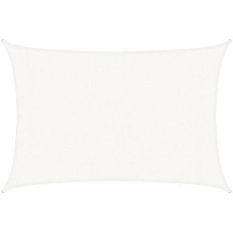 Voile d'ombrage - Toile d'ombrage - Auvent Imperméable - UV Protection pour Terrasse Jardin Extérieur - 160 g/m² Blanc 3x4 m PEHD XDNXN93725 (1/5)