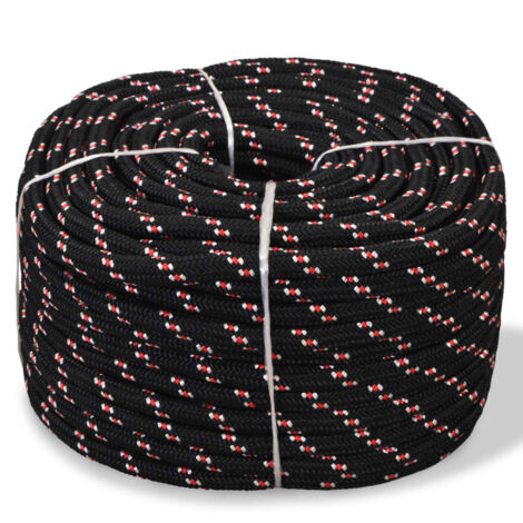 Corde de bateau，Cordage，Ligne de remorquage pour Kayak et Canoë Polypropylène 16 mm 50 m Noir RIJMHX27617604 (1/2)