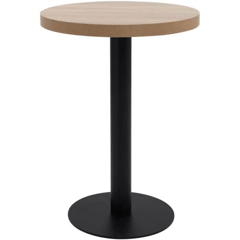 Table de bistro Table haute Table de café Marron clair 60 cm MDF XRKJ301262 (1/5)