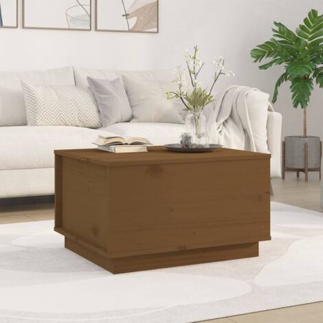 Table basse, Table de Salon, Table d'appoint, Design Moderne Marron miel 60x50x35 cm Bois massif de pin XZZ45022472 (1/5)