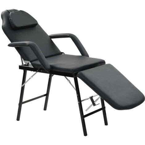 Fauteuil de massage,Fauteuil Relax,Chaise Massage pour traitement facial Simili-cuir Noir FNNF275696 (1/5)