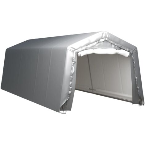 Tente de rangement polyvalente pour extérieur 300x750 cm Acier Gris -98495 (1/5)