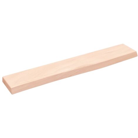 Étagère murale Étagère suspendue Etagères Flottantes 60x10x2 cm bois de chêne massif non traité BRZH521100 (1/4)