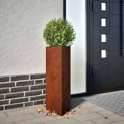 Jardinière,Pot de fleurs,Bac à fleurs 30x26x75 cm acier corten CIV144197 (1/5)