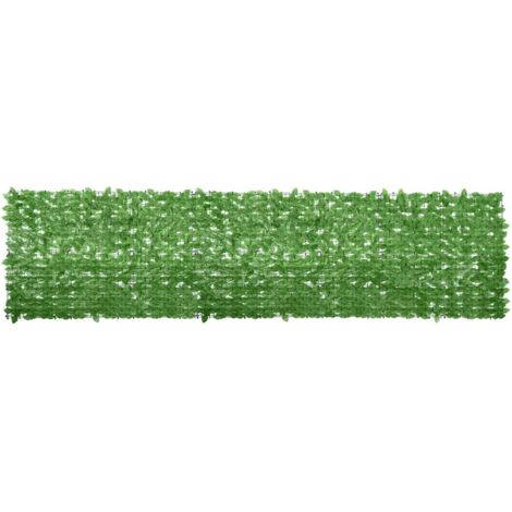 Écran de balcon,Brise Vue de terrasse,Toile de Balcon avec feuilles vert 400x100 cm VDVM430255 (1/4)