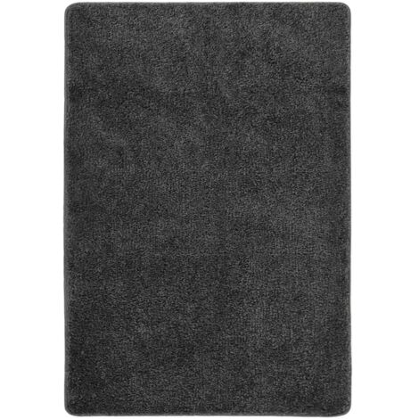 Tapis shaggy antidérapant,Tapis de Salon,Cuisine,Bureau,Tapis de porte Gris 120x170 cm DVNEI740756 (1/5)