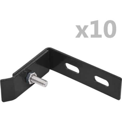 Ensemble de 10 connecteurs d'angle mural，Kit de 10 connecteurs Anthracite CNEI769518 (1/3)