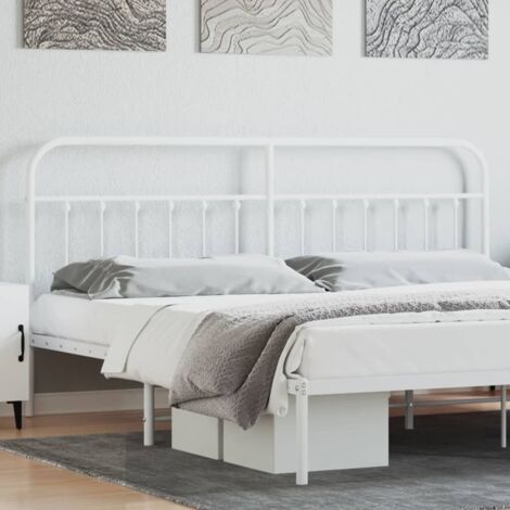 Tête de lit,Panneau de lit,Pour Lit adulte,Décoration murale Enfant métal blanc 200 cm XZZZ503792 (1/5)