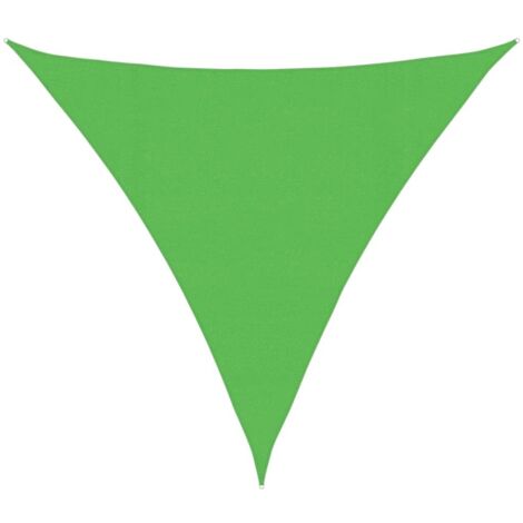 Voile d'ombrage - Toile d'ombrage - Auvent Imperméable - UV Protection pour Jardin Terrasse - 160 g/m² Vert clair 4,5x4,5x4,5 m PEHD XDNXN97376 (1/5)